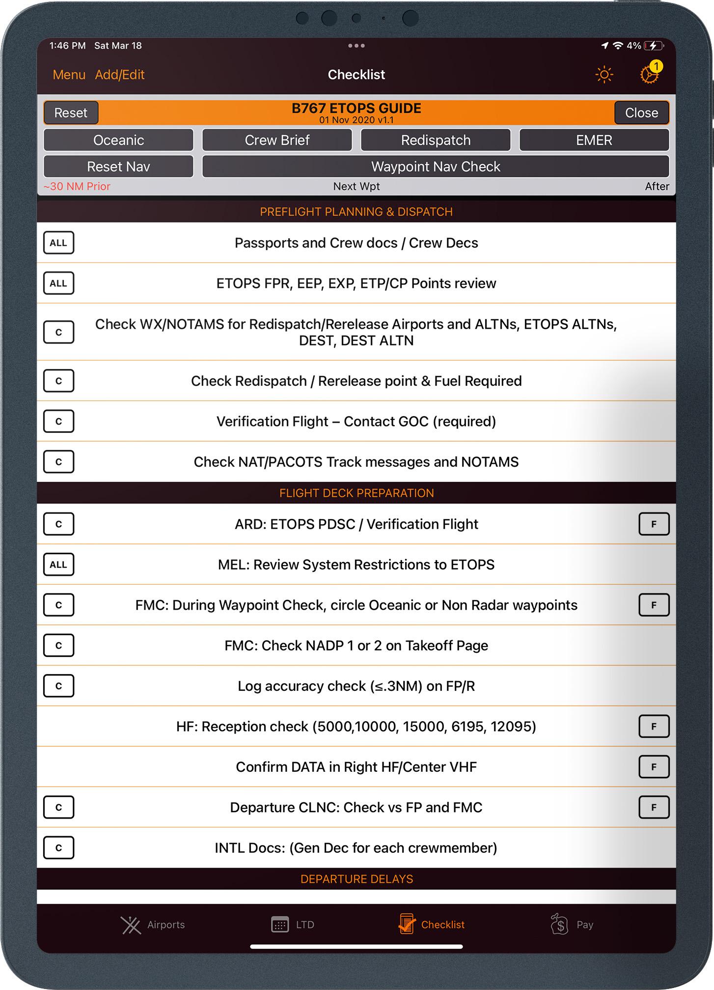 FXFlyer checklist